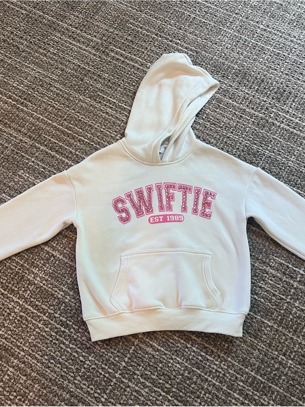 Lola + The Boys White Hoodie with Pink SWIFTIE Logo